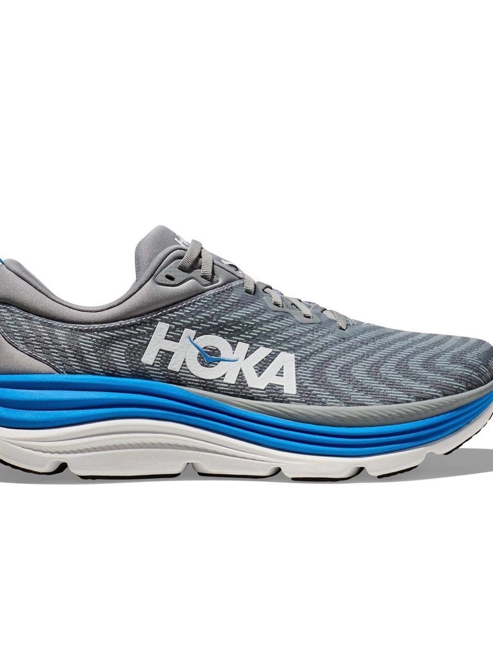 Hoka Mens Gaviota 5, Color: Limestone/Diva Blue & Size 11.5 (1127929/LDVB)